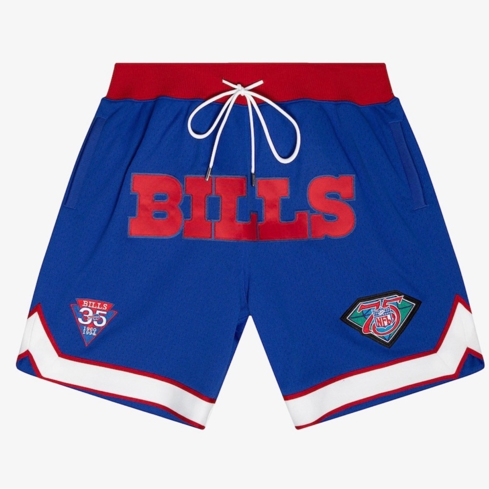 Mitchell & Ness Blue Buffalo Bills Athletic Shorts